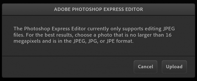 adobe photoshop express editor mac