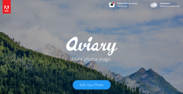 Aviaryのトップページ