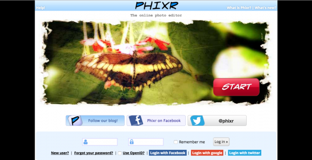 Phixrのトップページ