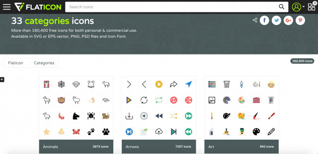 Flaticonの使い方 ライセンスなどをご紹介 無料でも利用できるフリーアイコン素材サイト ペライチ大学