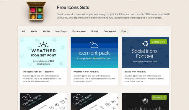 Pixedenのアイコンセット