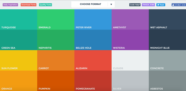 Flat UI Colorsの使い方は?フラットデザインにぴったりな色が見つかるサイト