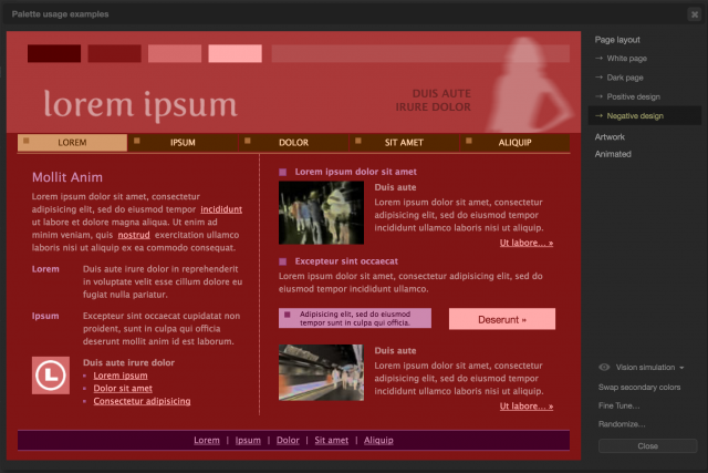 Paletton.comのプレビュー