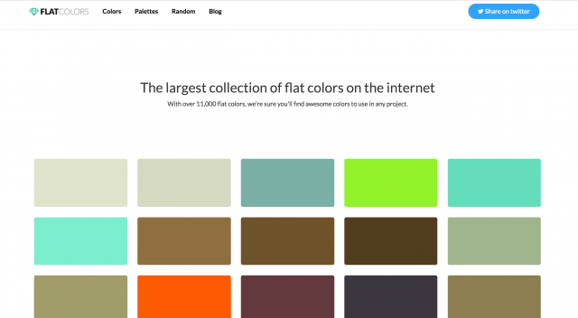 Flat Colorsのトップページ
